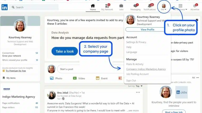 how to invite people to follow a page on linkedin